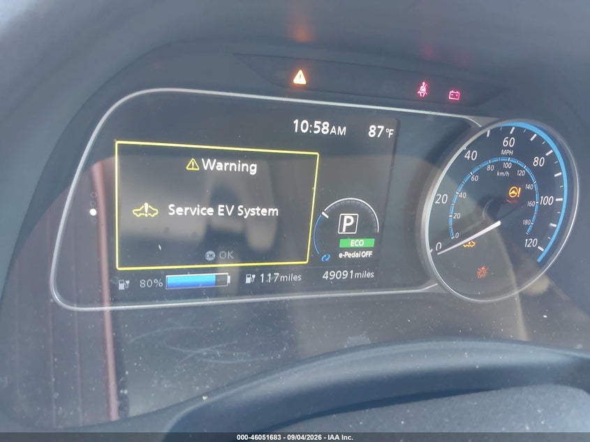 2018 NISSAN LEAF auction photo 7