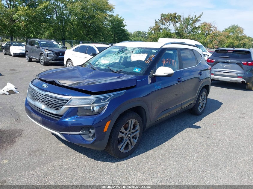Vin: kndeu2aa8m7044614, lot: 46551218, kia seltos s 20212