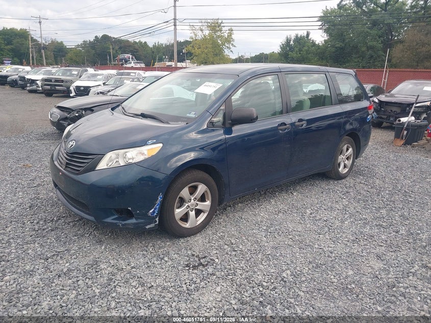 Vin: 5tdka3dc3bs007357, lot: 46551253, toyota sienna 20112