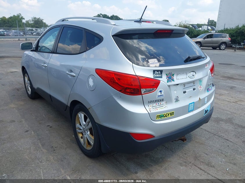 Vin: km8ju3ac8bu292507, lot: 46551276, hyundai tucson gls 20113