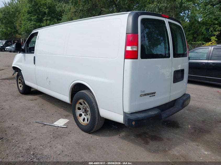 Vin: 1gcsgafxxd1170459, lot: 46551315, chevrolet express 1500 work van 20133