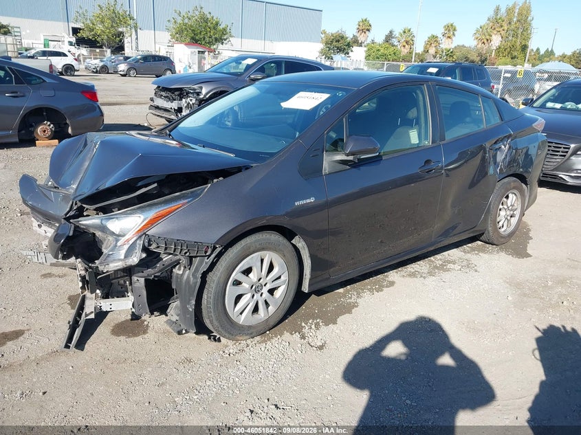 Vin: jtdkbrfu6g3516227, lot: 46551347, toyota prius two 20162