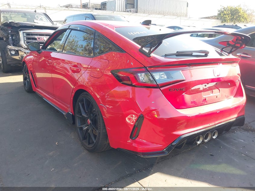 Vin: jhmfl5g40sx007255, lot: 46551390, honda civic type r 20253
