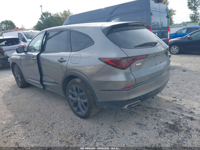 Vin: 5j8ye1h0xnl027129, lot: 46551402, acura mdx a-spec package 20223