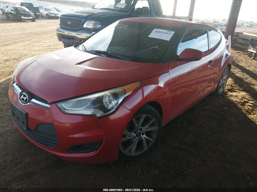 Vin: kmhtc6adxgu265869, lot: 46551470, hyundai veloster 20162