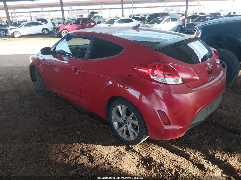 Vin: kmhtc6adxgu265869, lot: 46551470, hyundai veloster 20163