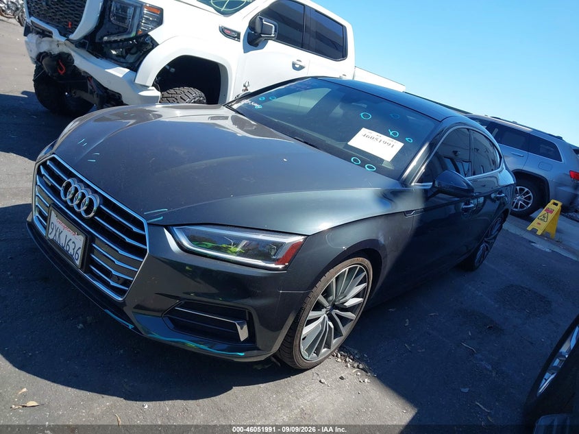 Vin: waubncf56ja128833, lot: 46551499, audi a5 sportback premium plus 20182