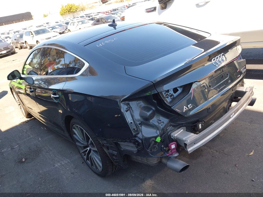 Vin: waubncf56ja128833, lot: 46551499, audi a5 sportback premium plus 20183