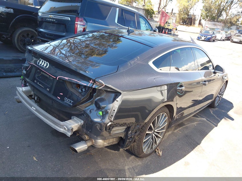 Vin: waubncf56ja128833, lot: 46551499, audi a5 sportback premium plus 20184