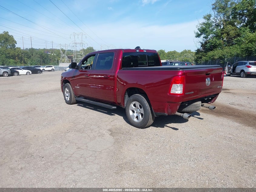 Vin: 1c6srfft8kn626900, lot: 46551610, ram 1500 big horn/lone star  4x4 5'7 box 20193