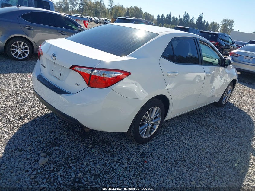 Vin: 5yfburhe9fp341719, lot: 46551673, toyota corolla le plus 20154
