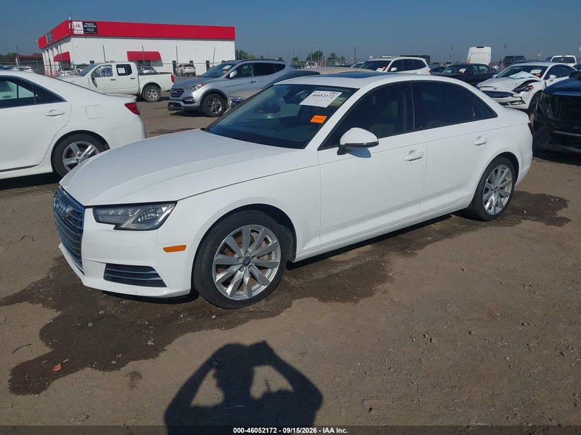 Vin: wauanaf43hn037464, lot: 46551693, audi a4 2.0t premium 20172