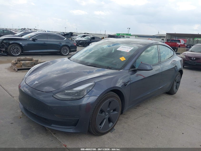 Vin: 5yj3e1ea4pf591371, lot: 46551720, tesla model 3 rear-wheel drive 20232
