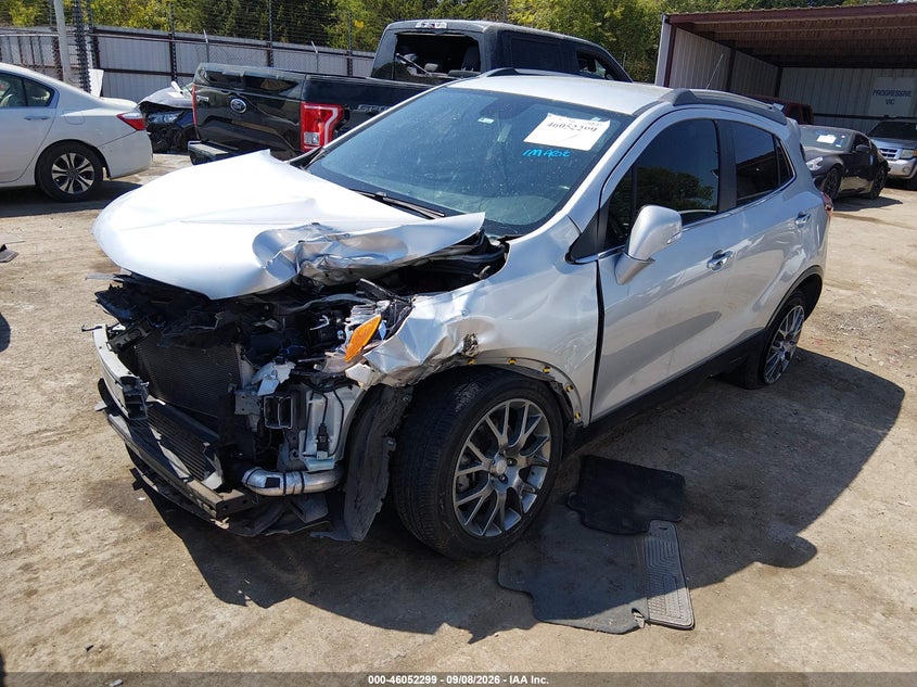 Vin: kl4cj1smxkb726384, lot: 46551820, buick encore fwd sport touring 20192