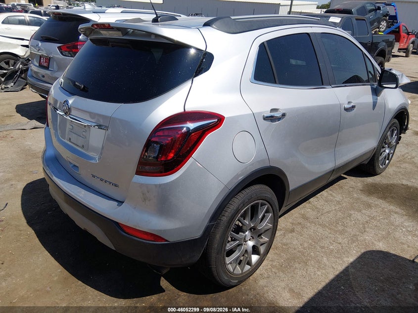 Vin: kl4cj1smxkb726384, lot: 46551820, buick encore fwd sport touring 20194