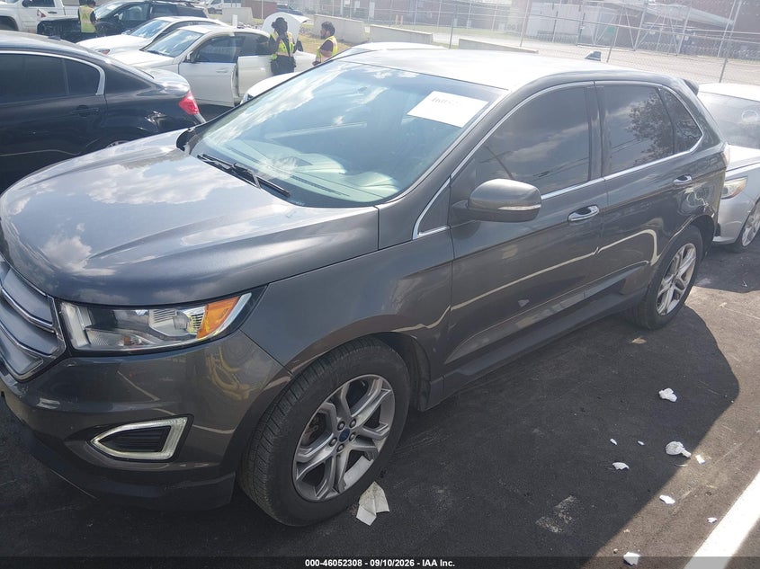 Vin: 2fmpk4k9xhbb62140, lot: 46551829, ford edge titanium 20172