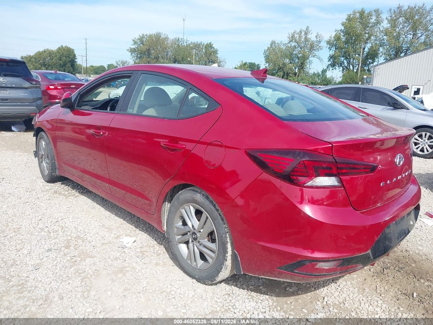 Vin: kmhd84lfxlu017768, lot: 46551847, hyundai elantra sel 20203