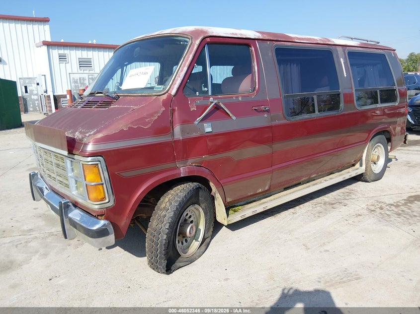 DODGE RAM VAN 1985 VIN 2B6HB23TXFK316905