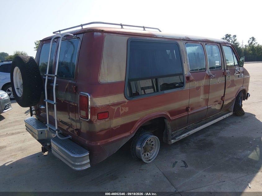 DODGE RAM VAN 1985 VIN 2B6HB23TXFK316905