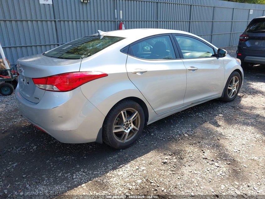 Vin: 5npdh4ae8dh211287, lot: 46551958, hyundai elantra limited 20134