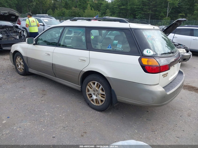 SUBARU OUTBACK 2001 VIN 4S3BH896317631048