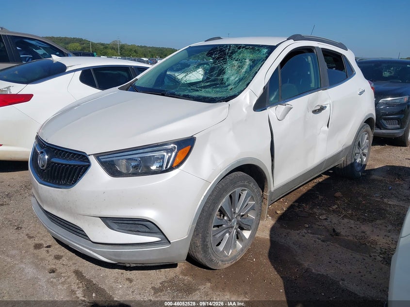Vin: kl4cjasb9jb640318, lot: 46552049, buick encore preferred 20182