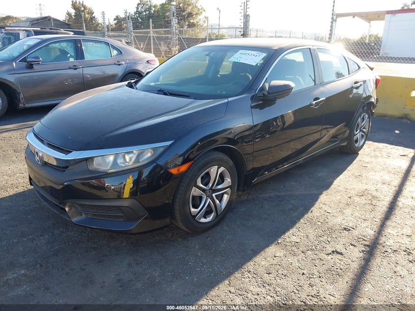 Vin: 19xfc2f50ge241347, lot: 46552068, honda civic lx 20162