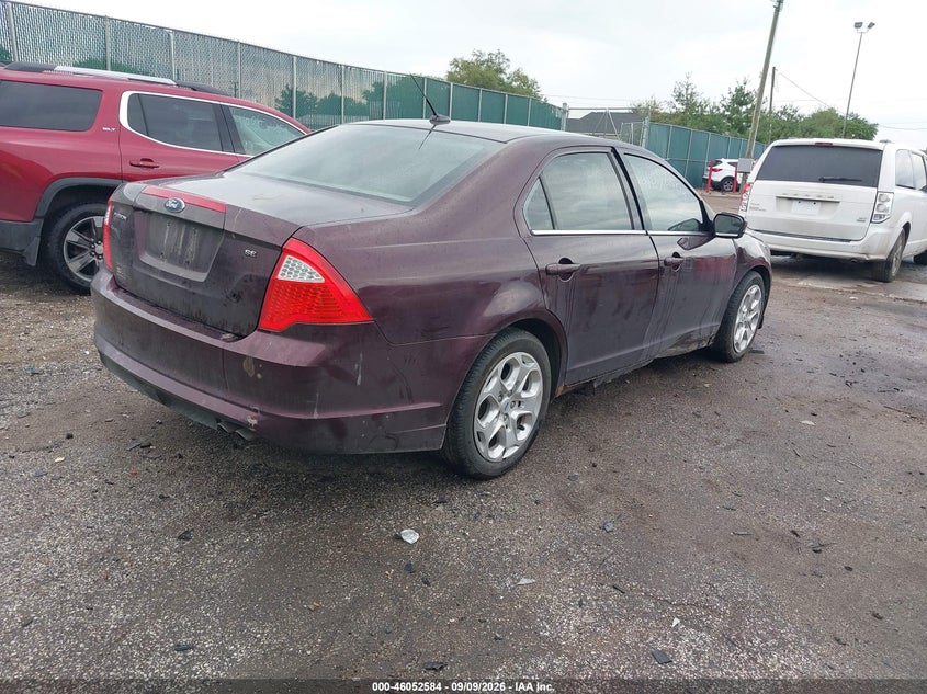 Vin: 3fahp0ha9br213811, lot: 46552105, ford fusion se 20114