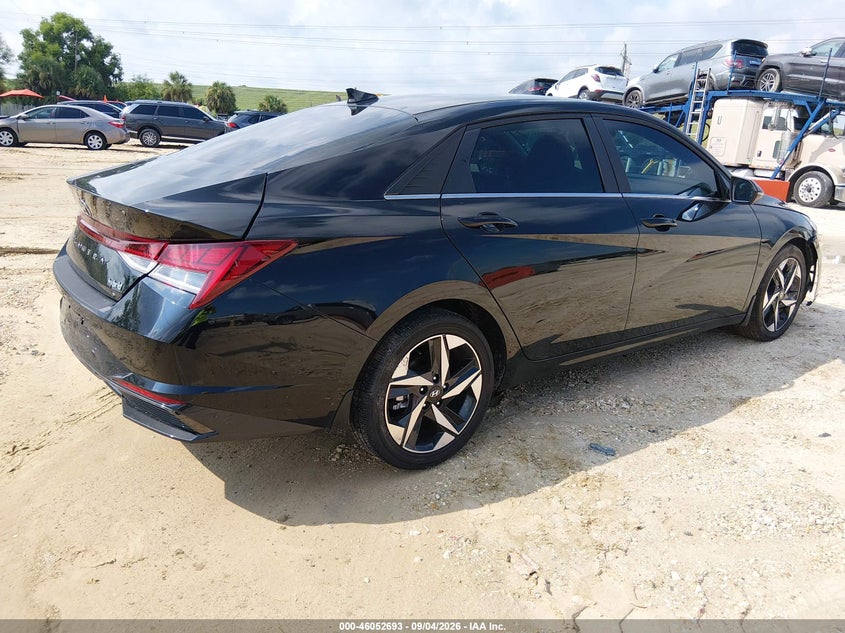 Vin: kmhln4aj7pu064600, lot: 46552214, hyundai elantra hybrid limited 20234