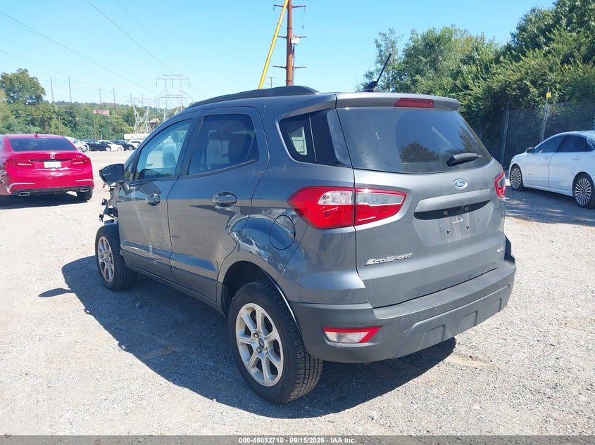 Vin: maj6s3gl0mc408238, lot: 46552231, ford ecosport se 20213