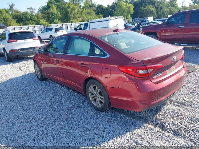 Vin: 5npe24af2gh271231, lot: 46552260, hyundai sonata se 20163
