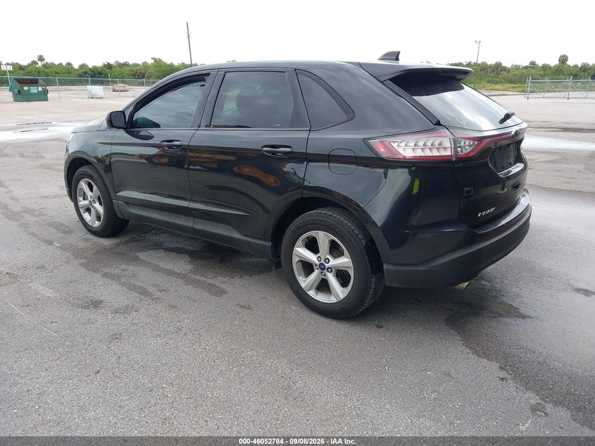 Vin: 2fmtk3g94fbb46465, lot: 46552306, ford edge se 20153