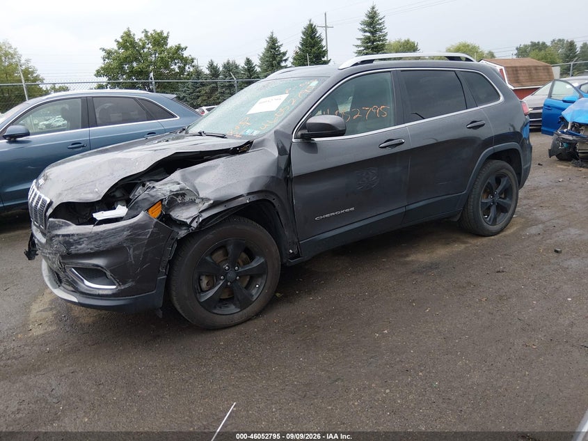 Vin: 1c4pjmdxxkd402209, lot: 46552316, jeep cherokee limited 4x4 20192