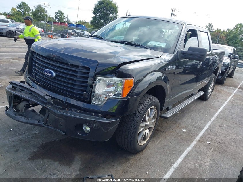 Vin: 1ftfw1ef0efd02095, lot: 46552396, ford f-150 stx 20142
