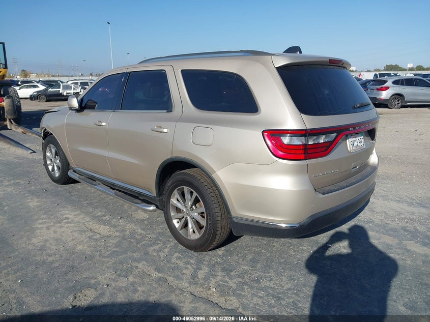 Vin: 1c4rdhdg7fc883698, lot: 46552517, dodge durango limited 20153