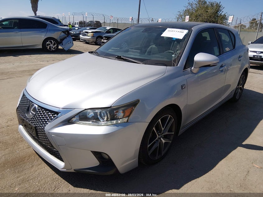 Vin: jthkd5bh4f2245330, lot: 46552621, lexus ct 200h 20152