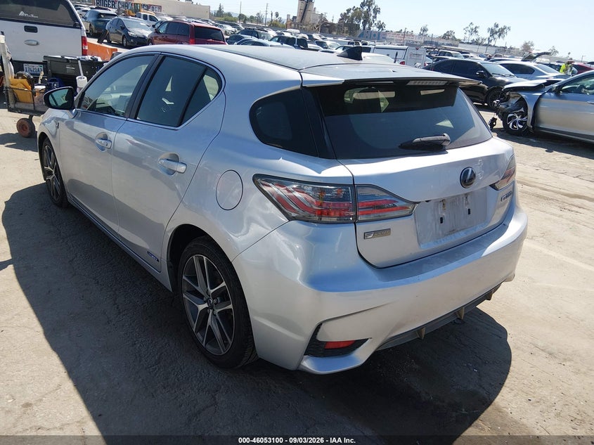 Vin: jthkd5bh4f2245330, lot: 46552621, lexus ct 200h 20153