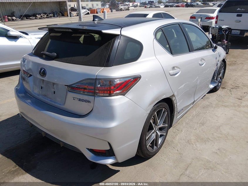 Vin: jthkd5bh4f2245330, lot: 46552621, lexus ct 200h 20154