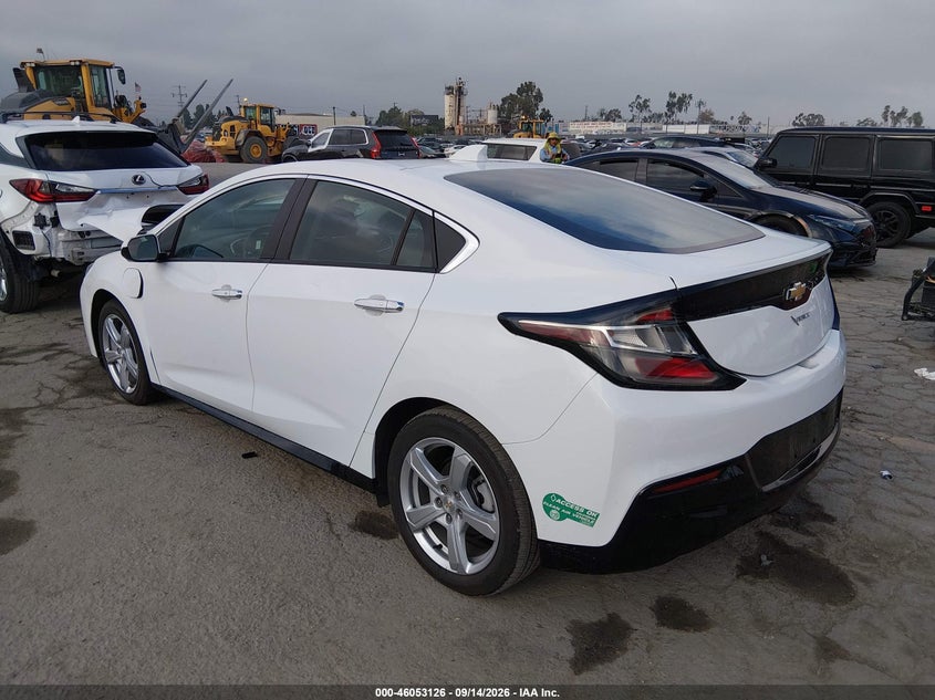 Vin: 1g1rc6s53ju105189, lot: 46552647, chevrolet volt lt 20183