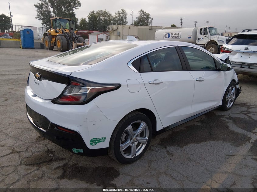 Vin: 1g1rc6s53ju105189, lot: 46552647, chevrolet volt lt 20184