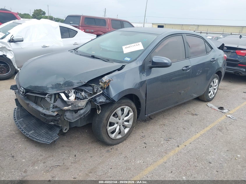 Vin: 5yfburhe5ep105762, lot: 46552665, toyota corolla le 20142