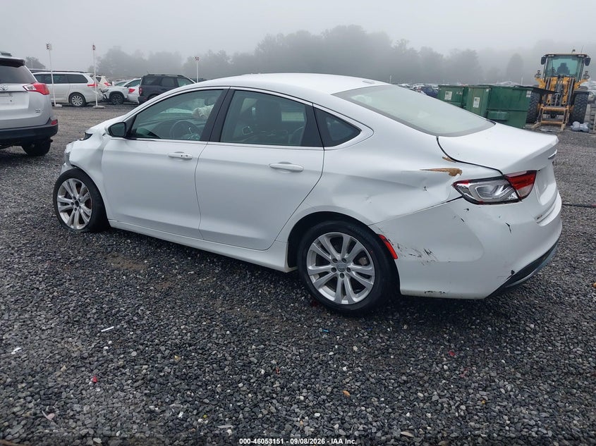 Vin: 1c3cccab3fn617205, lot: 46552672, chrysler 200 limited 20153