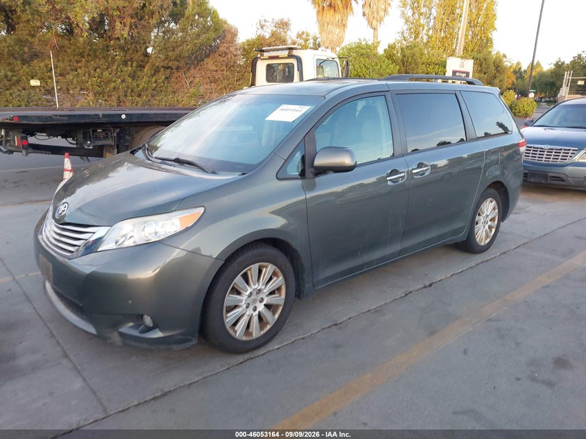 Vin: 5tddk3dc0cs035673, lot: 46552685, toyota sienna limited 7 passenger 20122