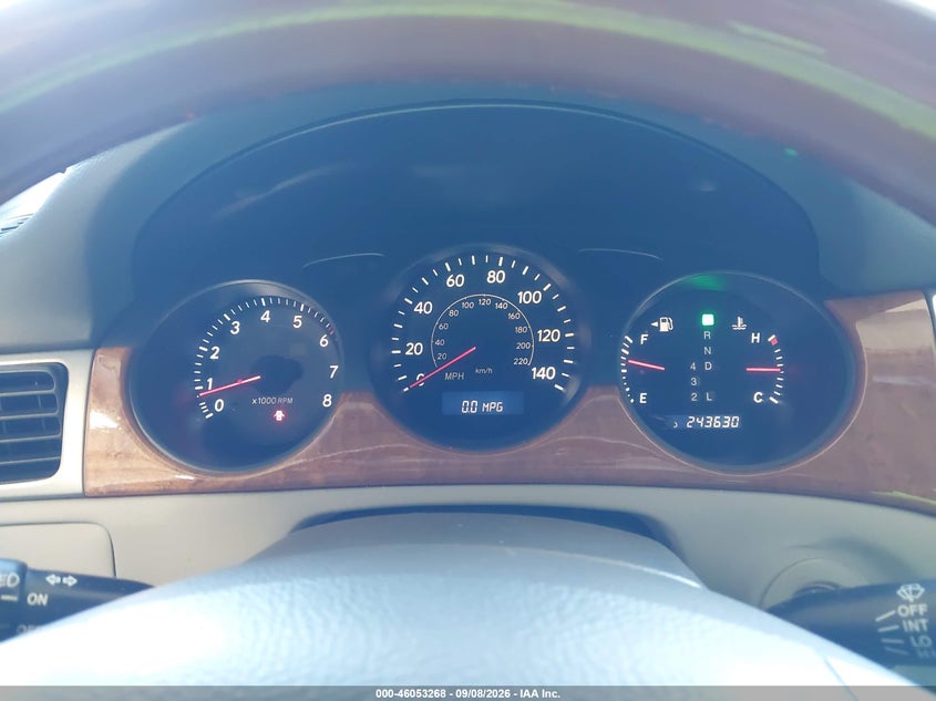 LEXUS ES 330 2005 VIN JTHBA30G755130046