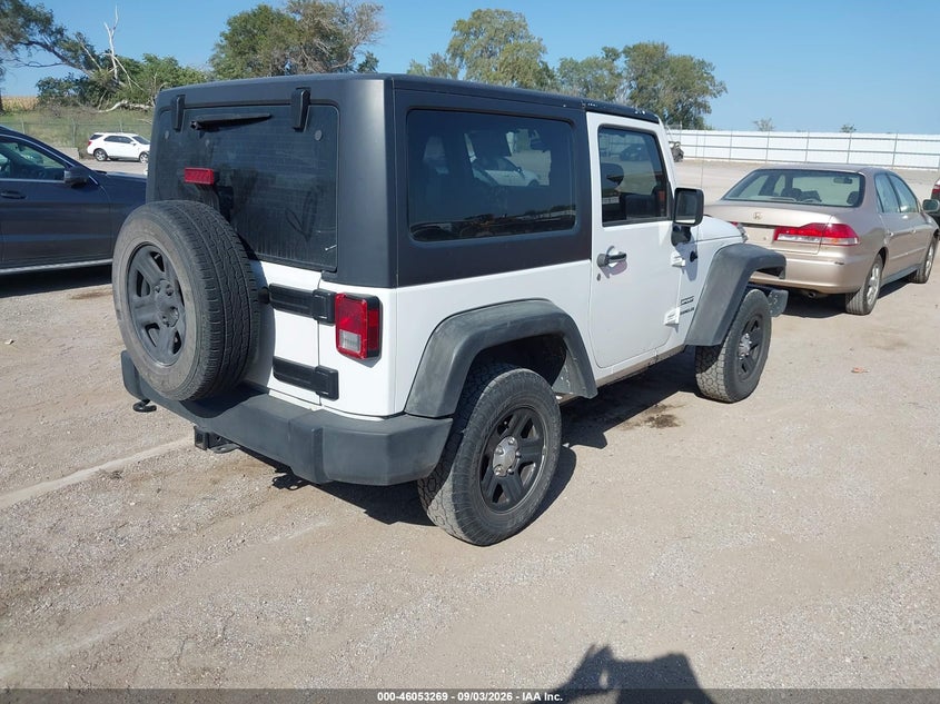 Vin: 1c4ajwag2cl161324, lot: 46552790, jeep wrangler sport 20124