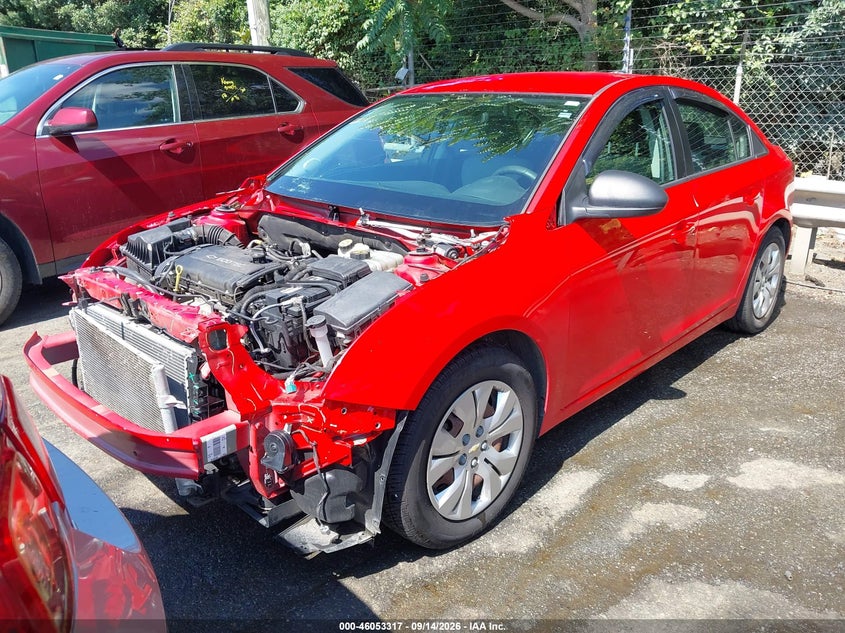 Vin: 1g1pa5sh9f7293160, lot: 46552838, chevrolet cruze ls auto 20152
