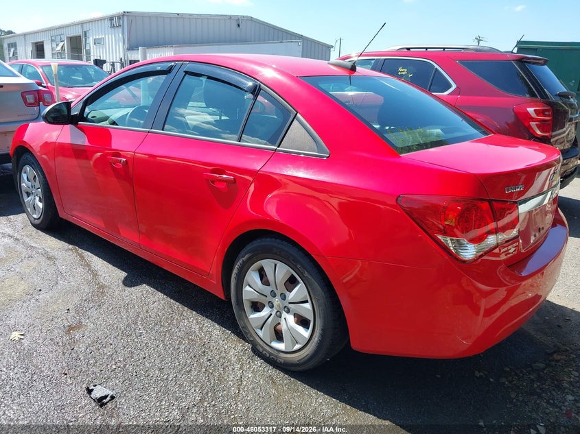 Vin: 1g1pa5sh9f7293160, lot: 46552838, chevrolet cruze ls auto 20153