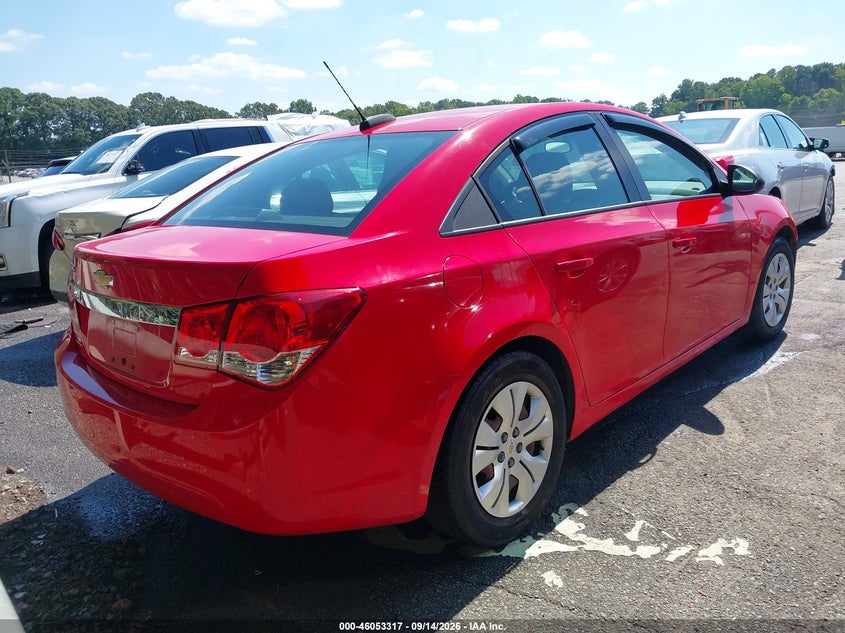 Vin: 1g1pa5sh9f7293160, lot: 46552838, chevrolet cruze ls auto 20154