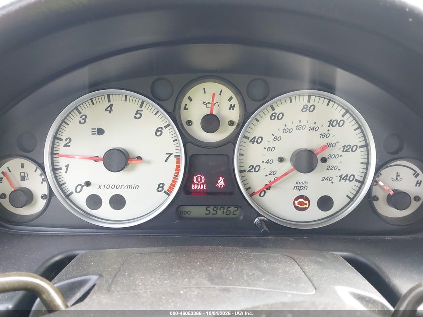 MAZDA MX-5 MIATA 2003 VIN JM1NB353530313246
