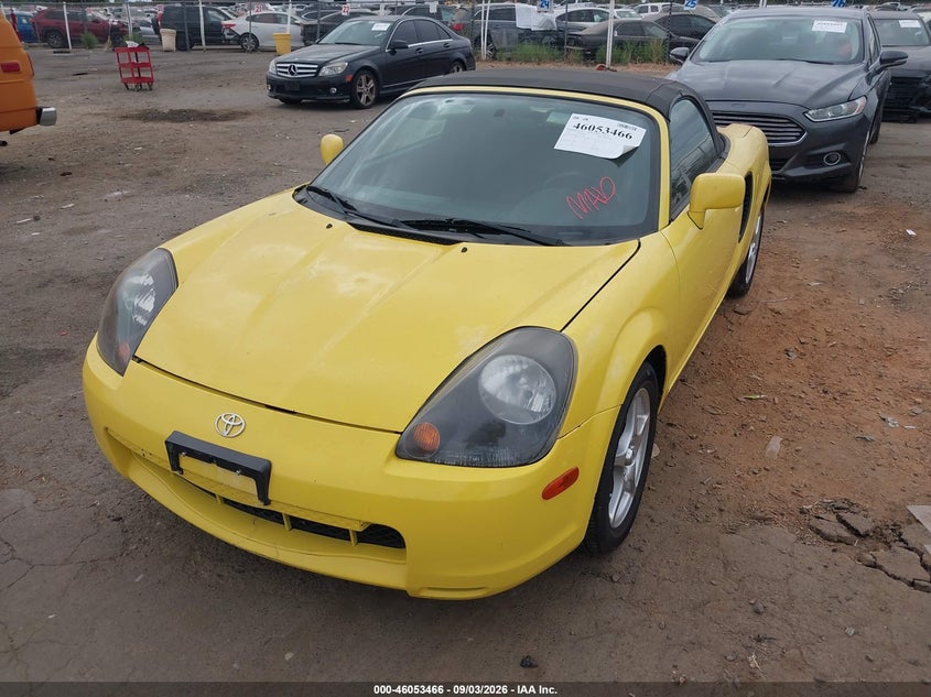 2001 TOYOTA MR2 CABRIO 1.8L I-4 DOHC, VVT, REGULAR , 138HP